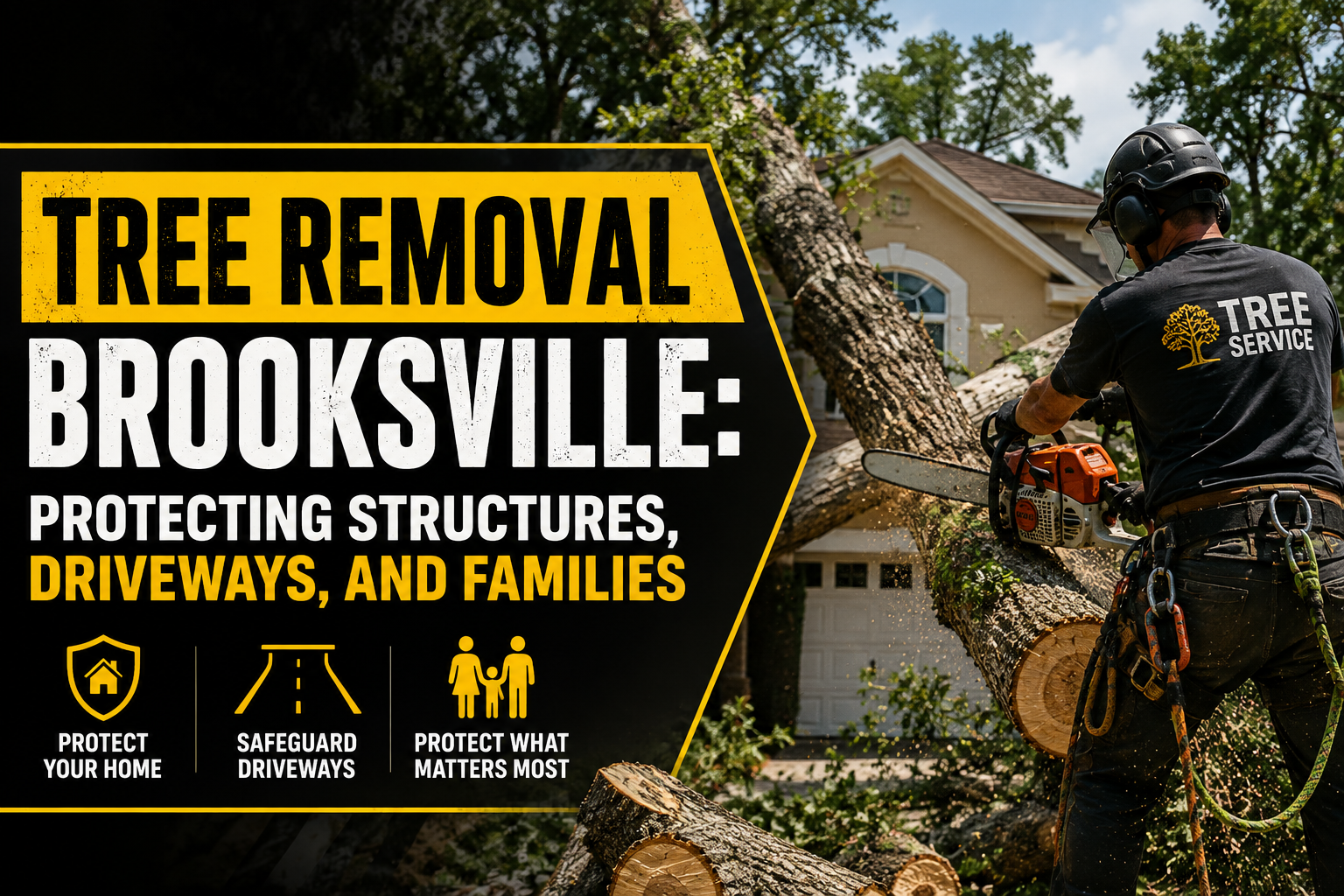 Tree Removal Brooksville: Protecting Structures, Driveways, and Families